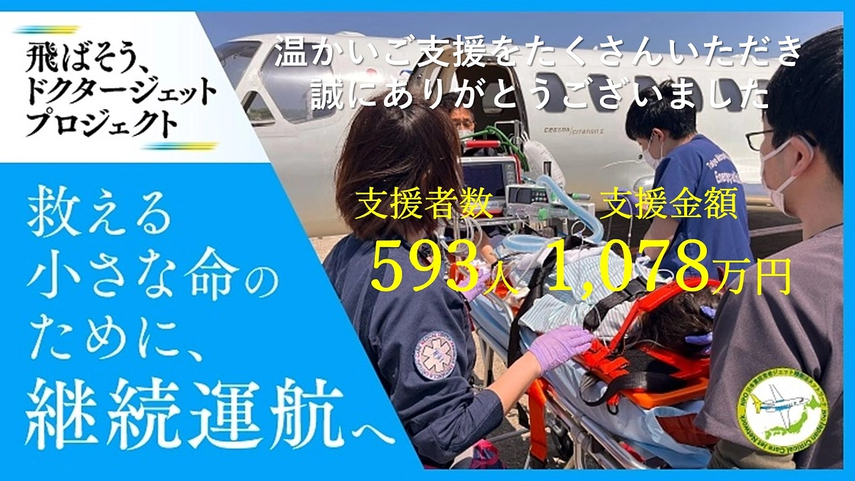 【CF第2弾終了】593名の方から、1078万円のご支援をいただき、誠にありがとうございました。