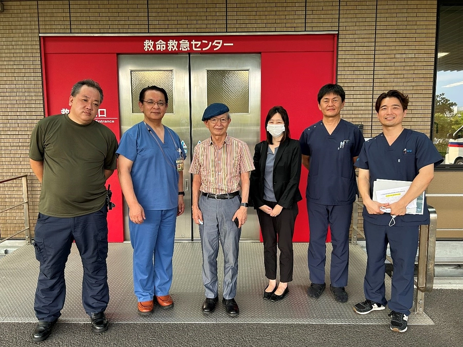 ８月５日に鹿児島市立病院、翌日には鹿児島県立大島病院を訪問しました