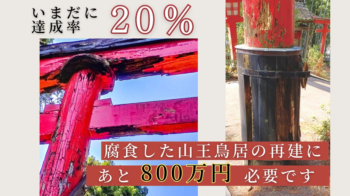 【ようやく目標金額の20％に到達しました】情報拡散協力のお願い