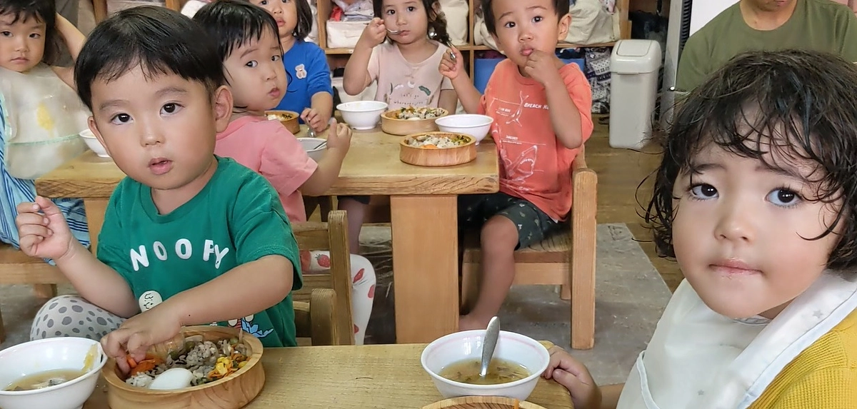 オーガニック給食を食べて、すくすくと育つ子どもたち