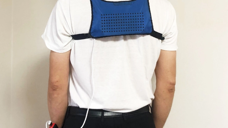 軽量かつ体のどこにでも装着可能な特許登録された冷房装置