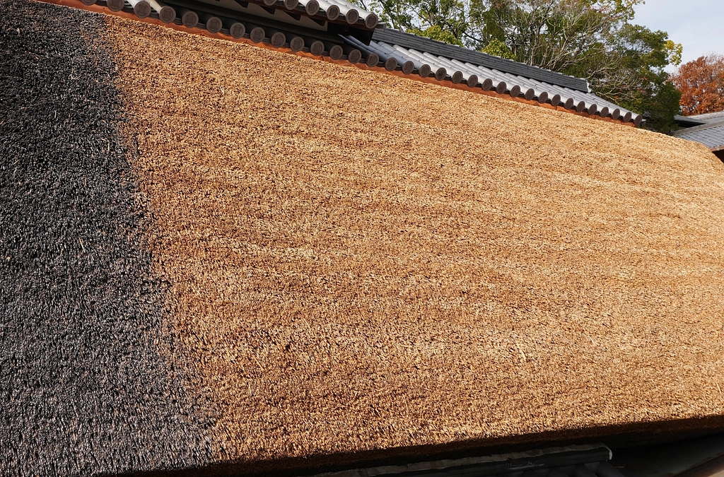 茅葺屋根完成のご報告