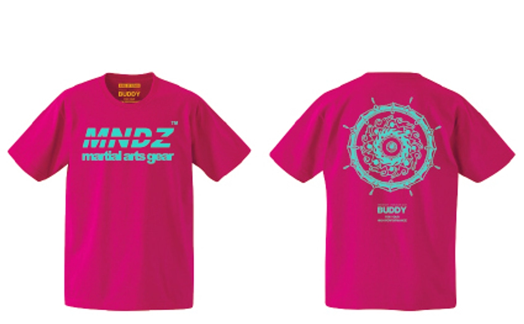 ●<支援強化>Tシャツ1枚は支援者様に、もう1枚は寄贈(MNDZピンク)