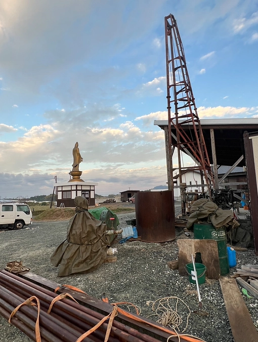 井戸工事もスタート