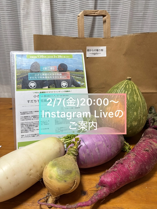 ☃️2/7(金) Instagram Liveのご案内☃️