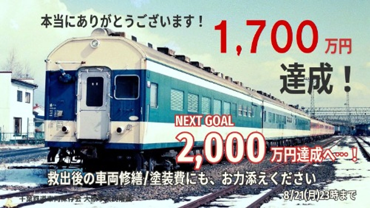 【ご支援総額１７００万円突破！】