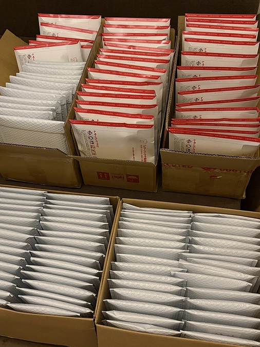 本日、全ての リターンを発送いたしました！