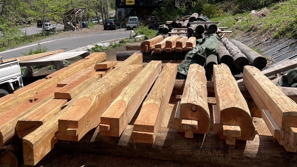 木材のカットが終わり、仮組みがスタートしました！