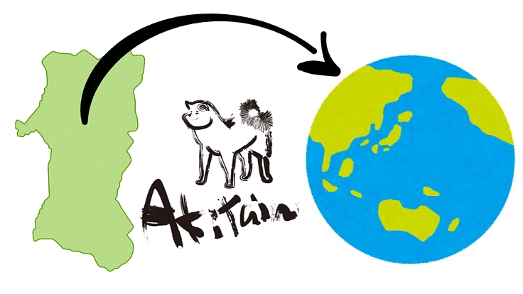 秋田犬を世界へ広めたい