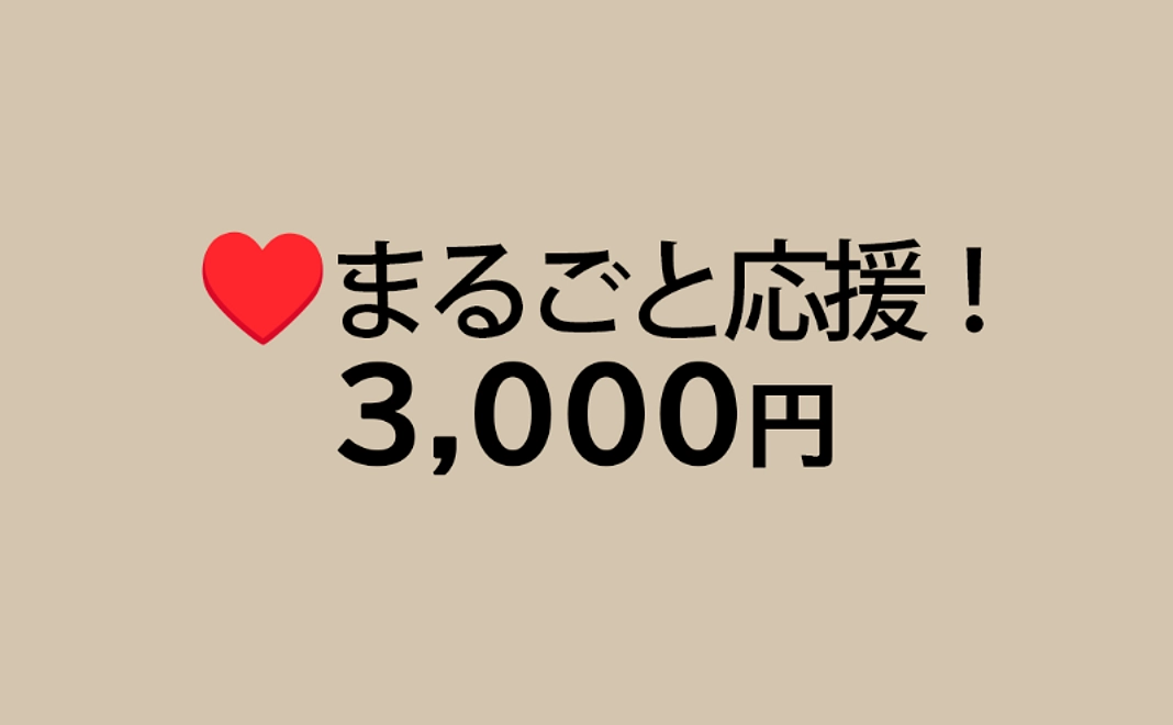 3,000円応援コース