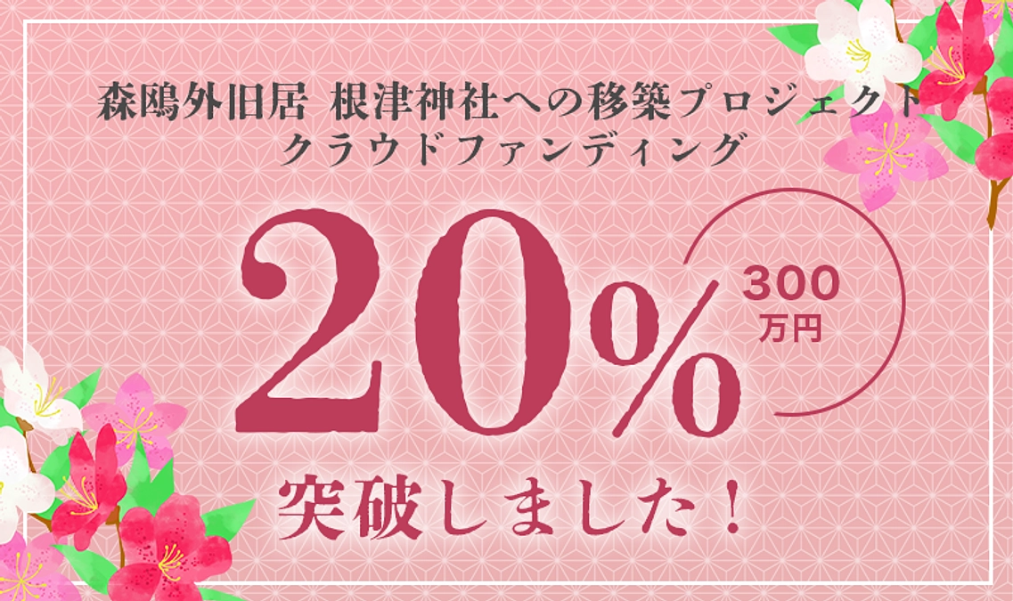 【御礼】20％達成しました！