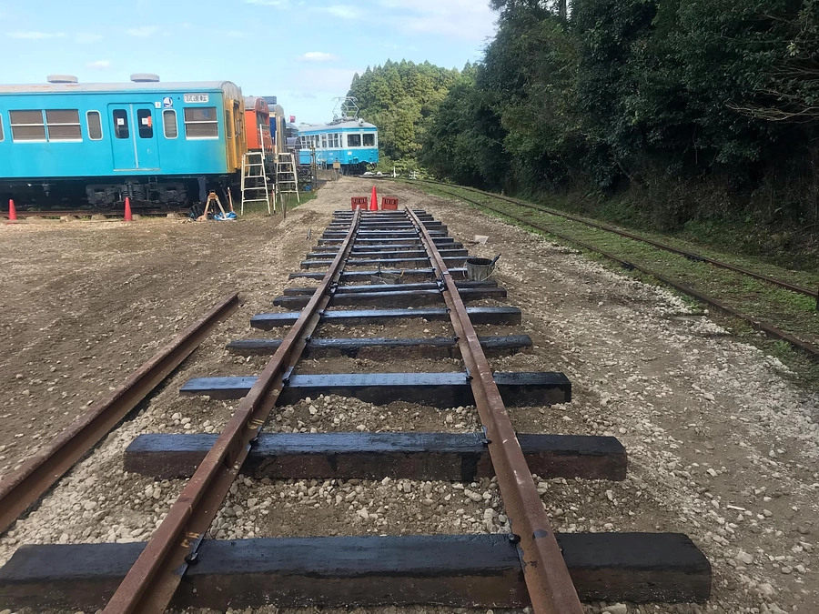 【ポッポの丘にて4号受け入れ準備の為、線路が敷設されました！】