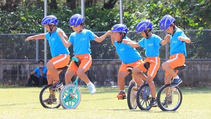 創立120周年の離島の小さな小学校に一輪車を贈りたい！