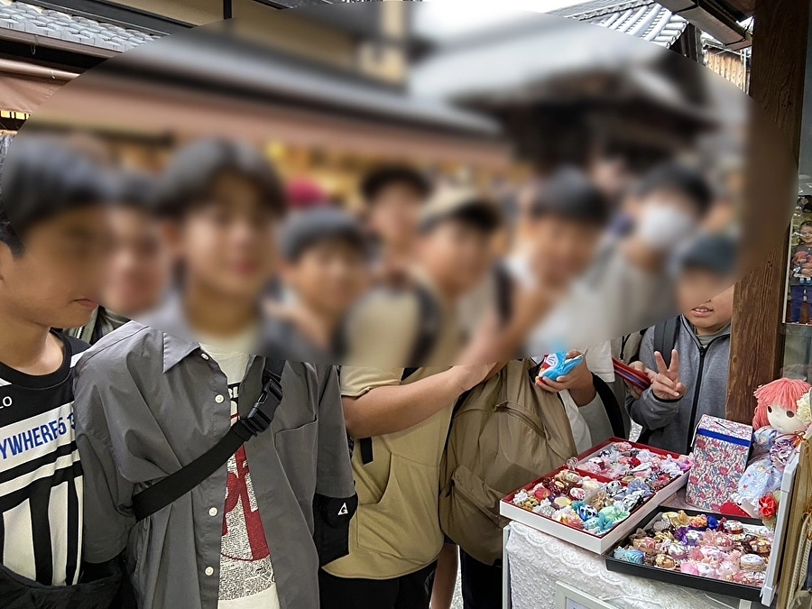 京都、清水坂にて