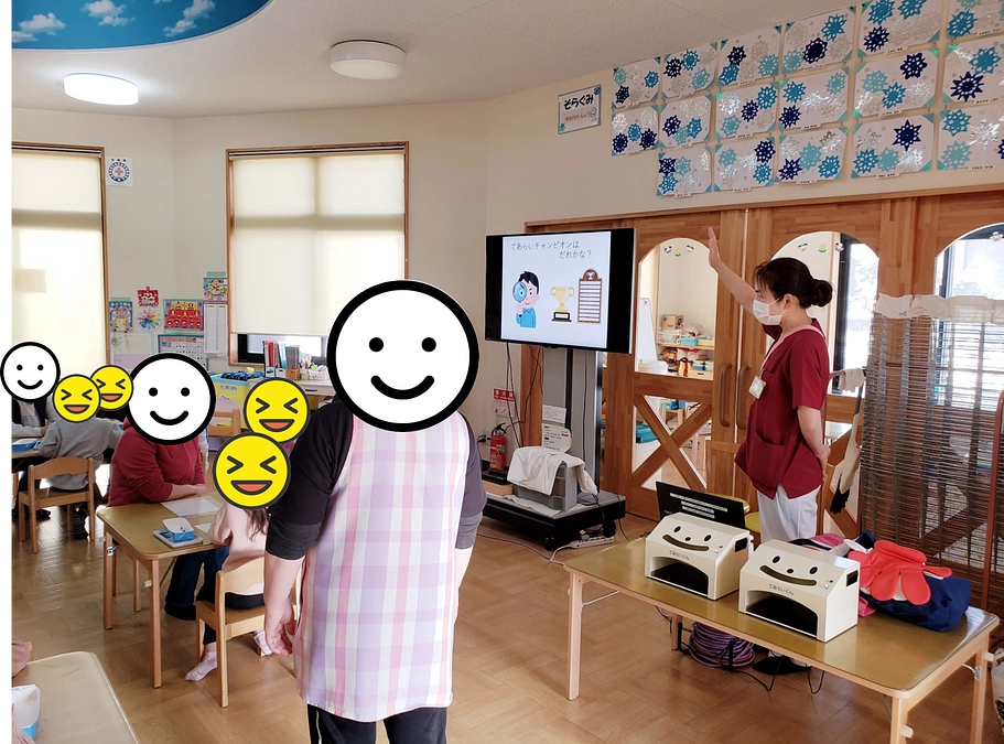 地域の活動紹介　★　保育園児たちへの手洗い指導