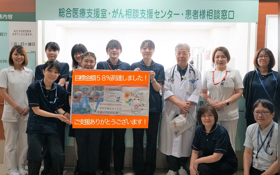 おかげさまで目標金額の58％に到達しました！