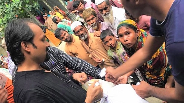 バングラデシュで洪水被害にあった被災者の方達に食糧を届けたい