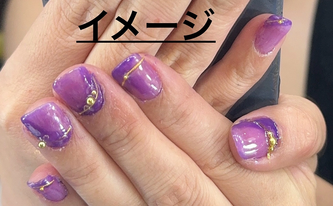 感謝カード＆ご希望のネイルチップ2種類