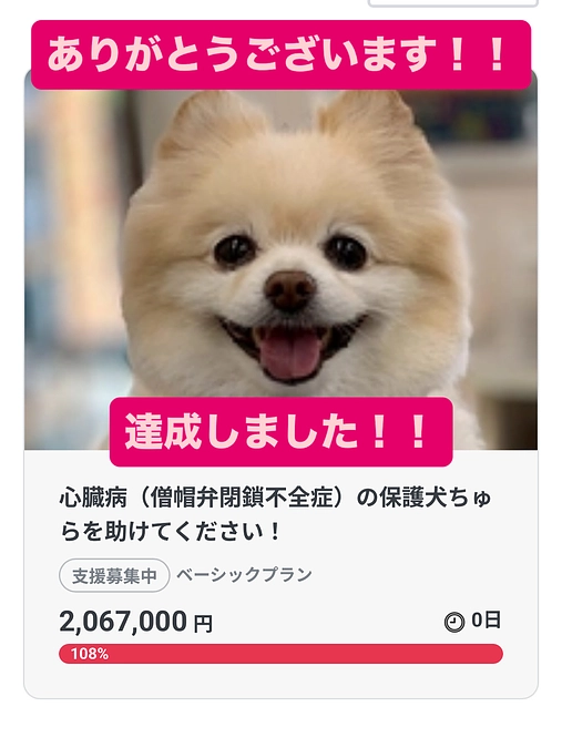 無事達成いたしました！