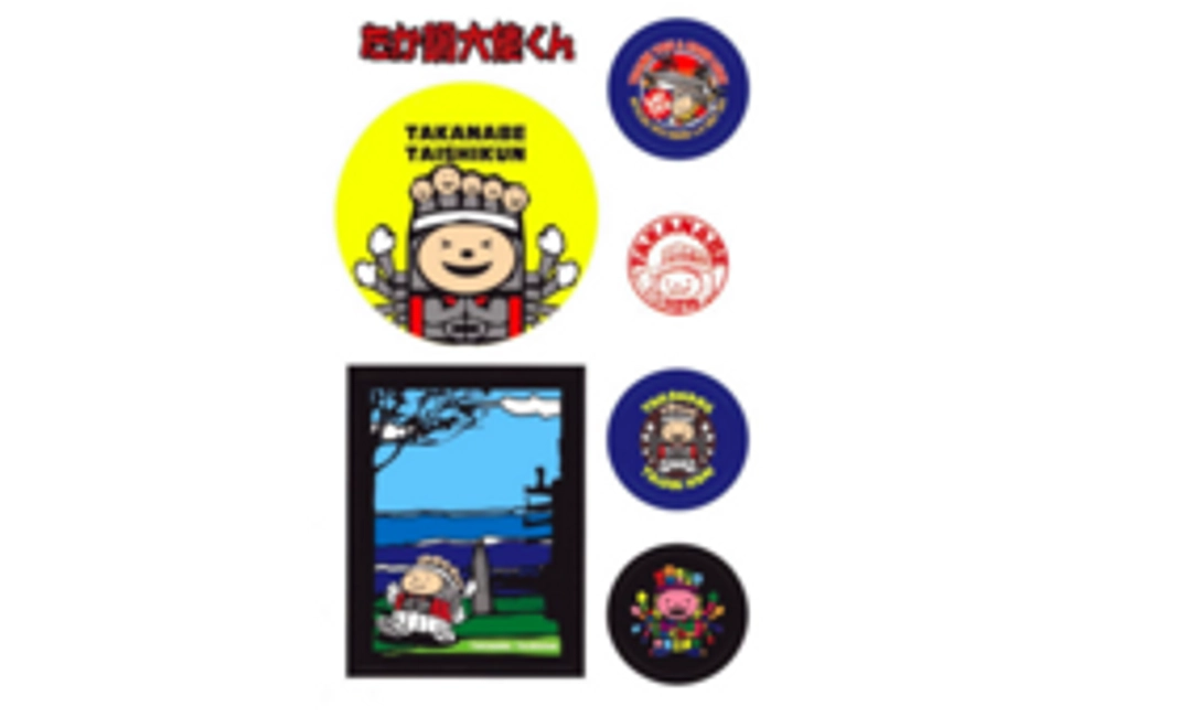 高鍋町のゆるキャラ・大使くんのステッカー（まちなか活性化協議会オリジナル）