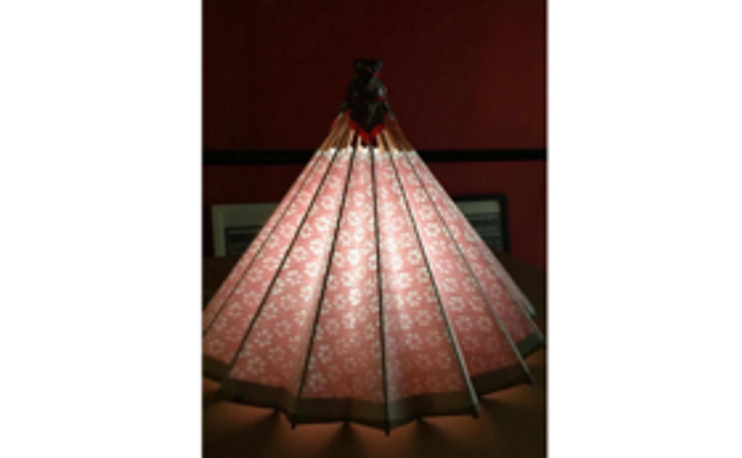 和紙の風合いが魅力の卓上型和傘ランプシェード④