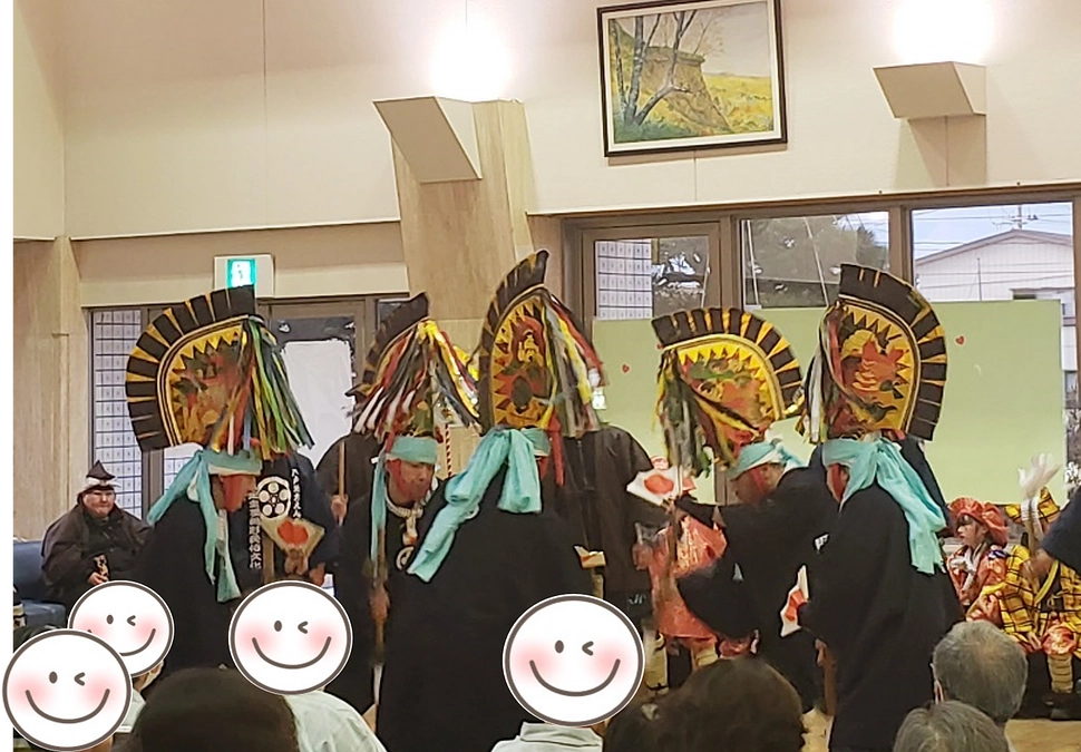 院内で えんぶり公演を行いました!