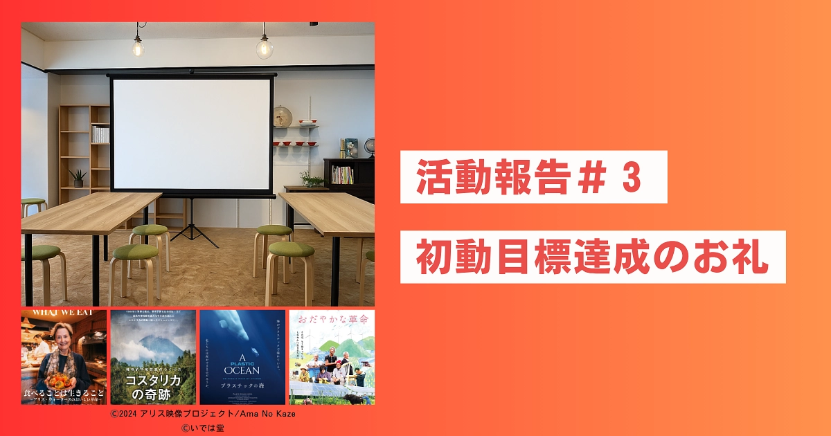 📝 活動報告 #3｜公開2日で32%達成！