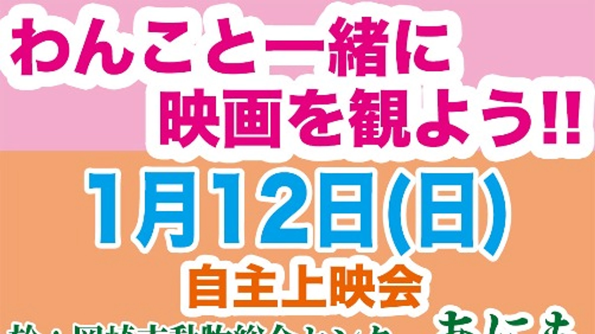 日本初?!わんこと一緒に映画を観る??