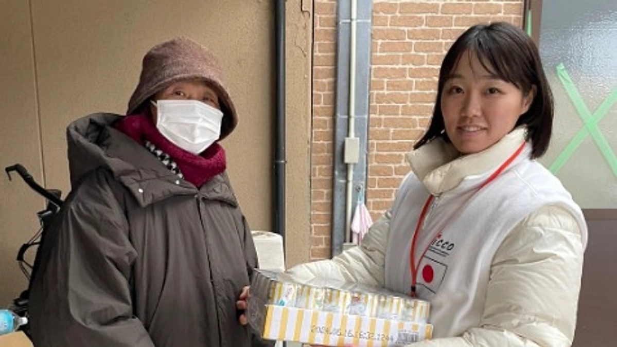 1月20日 活動報告　私設避難所への物資配布