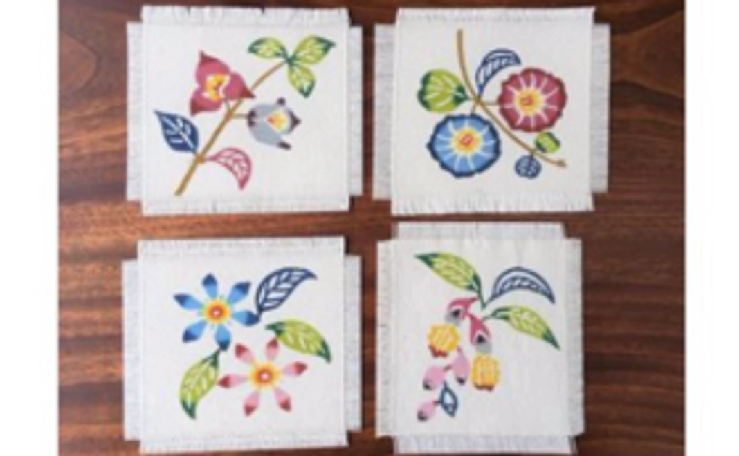 紅型コースター2枚