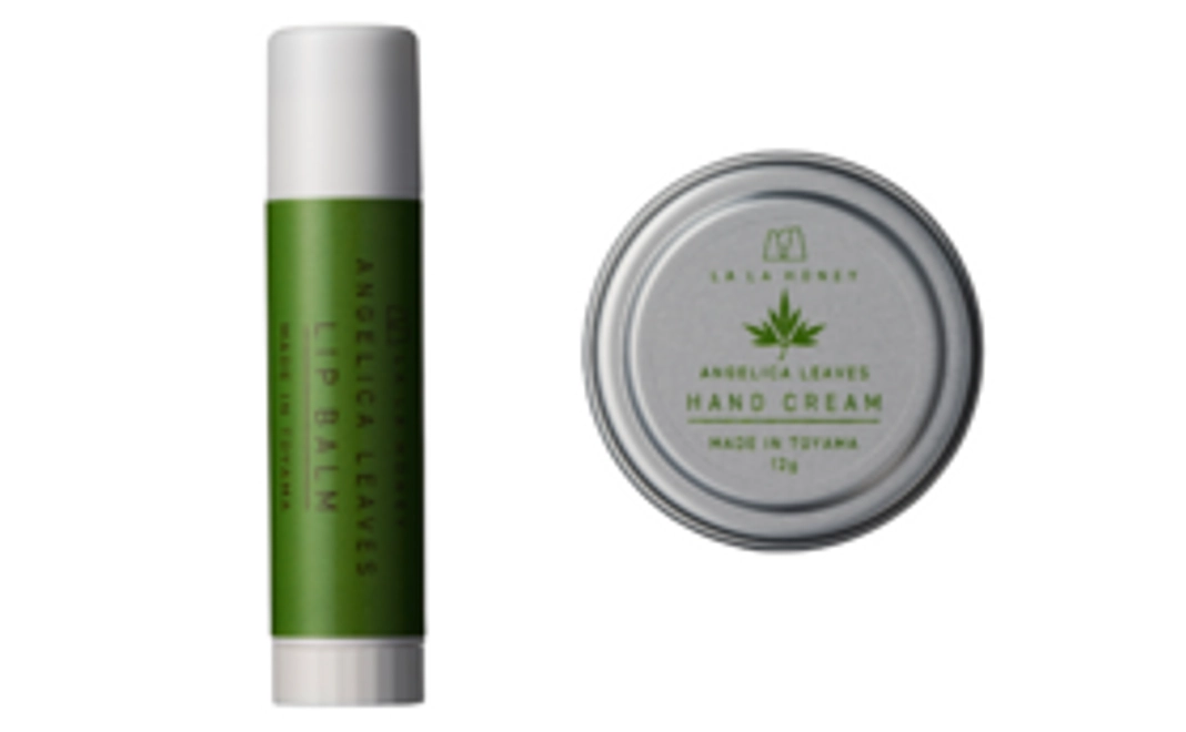 トウキ葉リップクリーム 4g×1本+トウキ葉ハンドクリーム 12g×1個