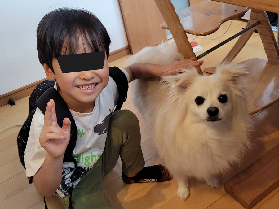 【残り9日】出発前のハクと子供たち