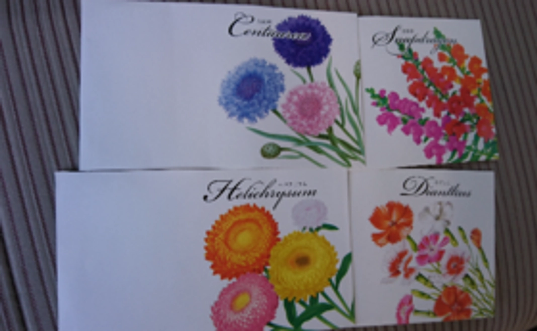 花の種入りお礼の手紙