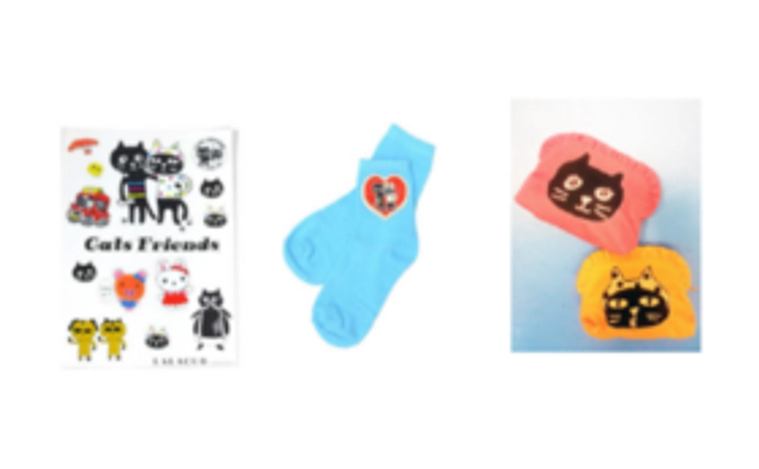 ＜数量限定非売品ポーチ付き＞MeとYoの可愛いステッカーとソックス