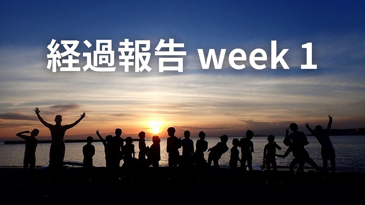 1週間が経ちました！