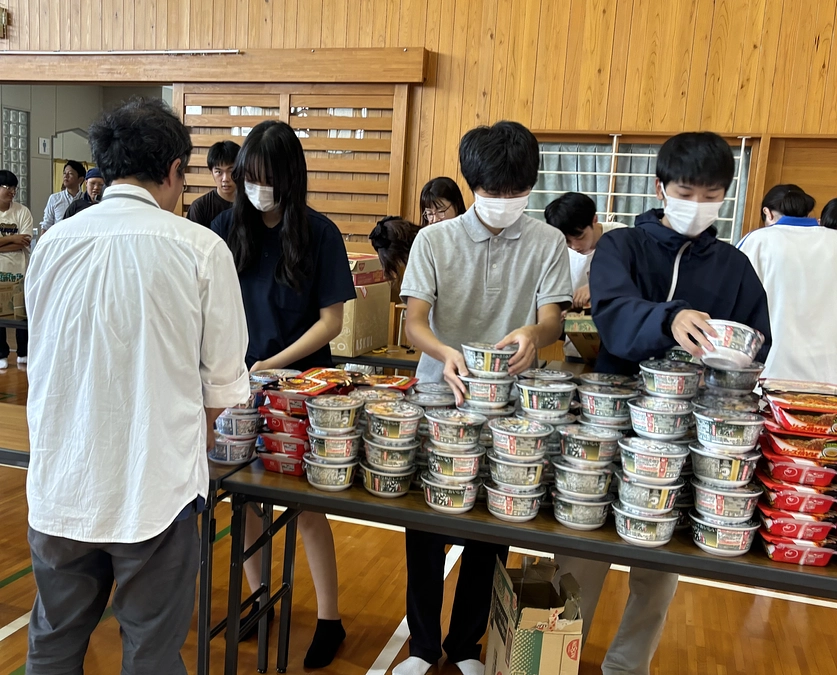 高知県の高校の防災訓練に参加しました