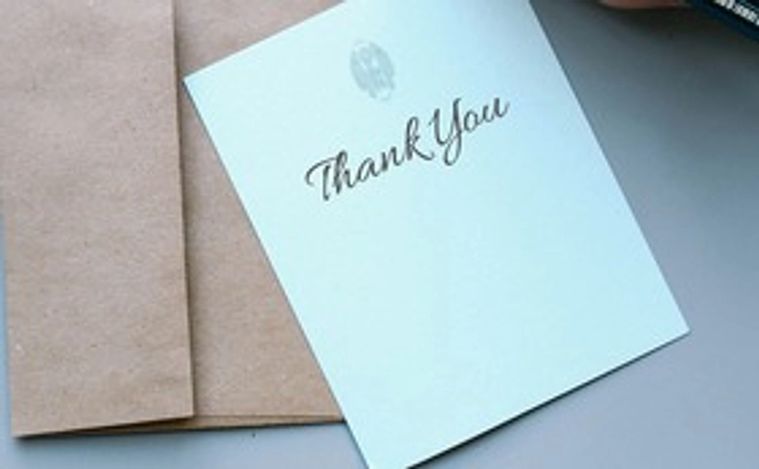 お礼のお手紙（リターンなし1万円コース）