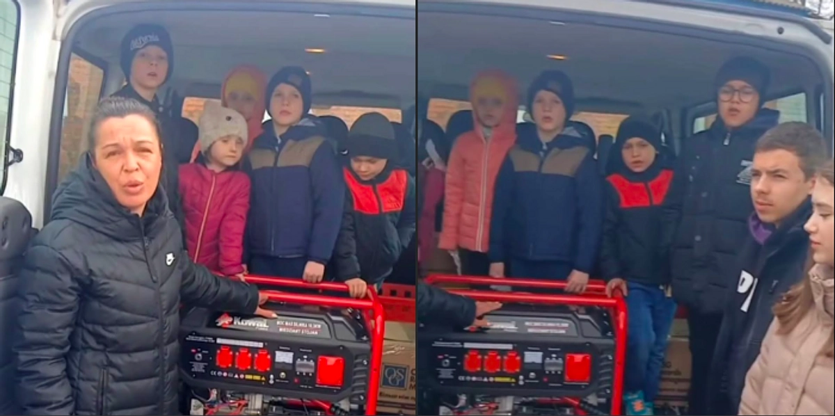 スームィ州の孤児院に発電機が届けられました