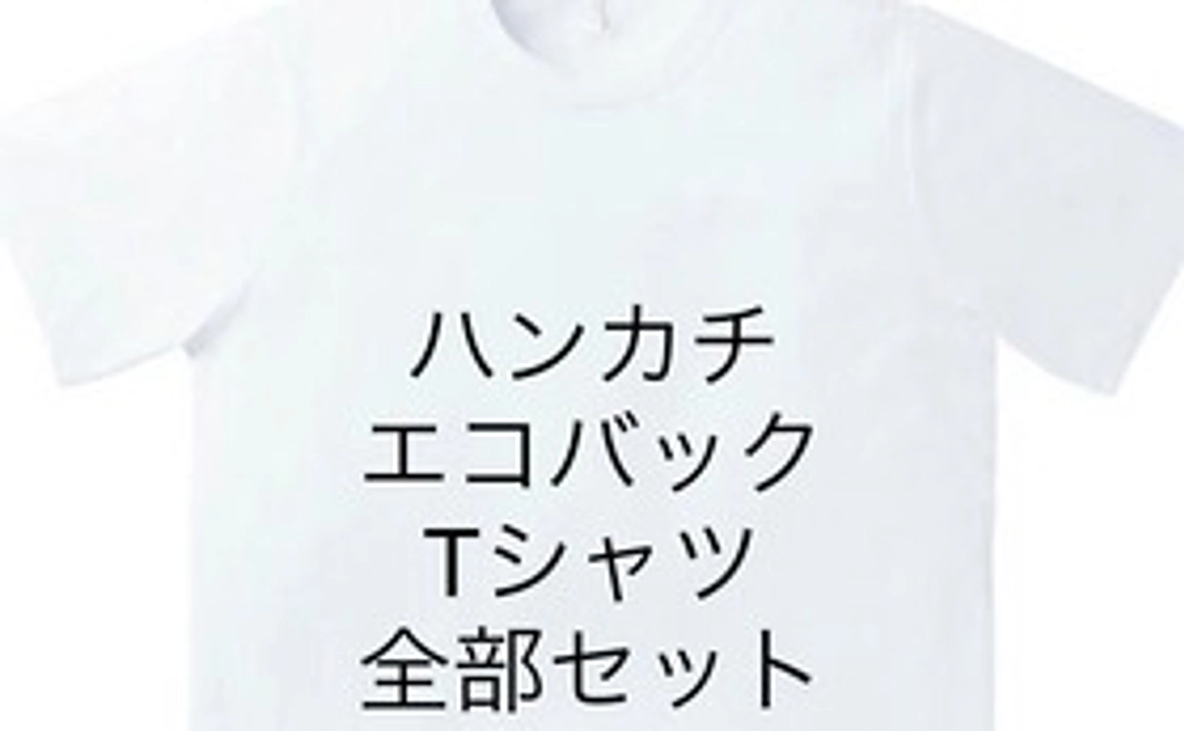 オリジナルハンカチ・エコバッグ・Tシャツの３つセット