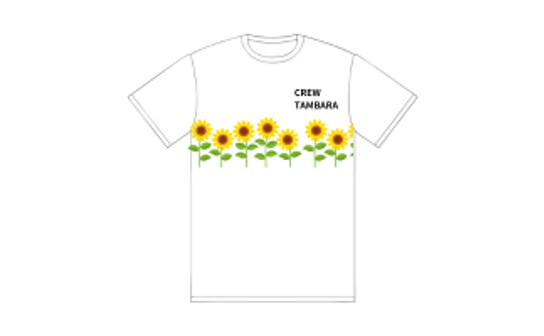 CREW TAMBARA オリジナル　ひまわりTシャツ