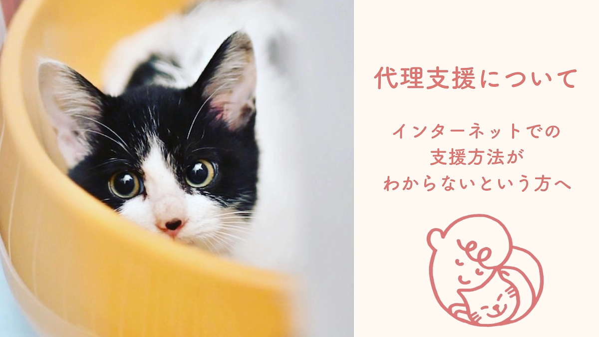 代理支援について 〜インターネットでのご支援が難しい方へ〜