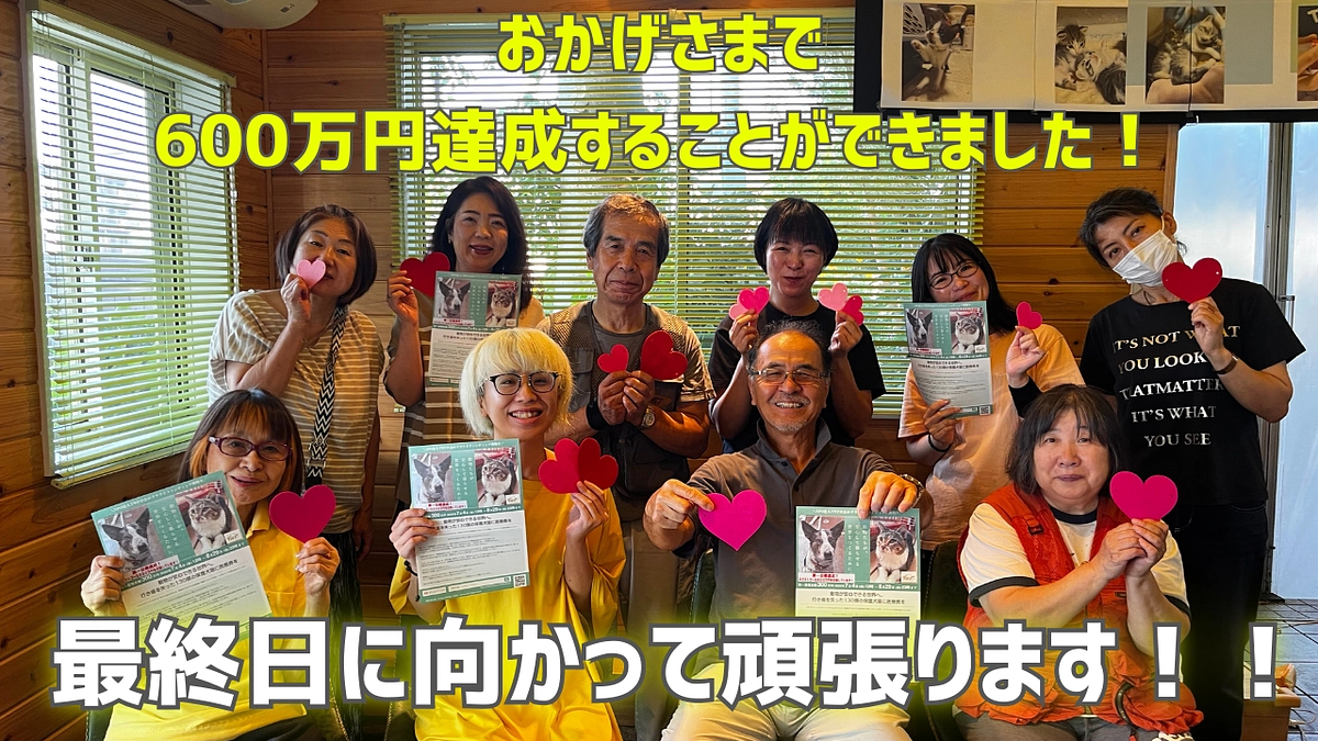 600万円達成ありがとうございます！！最終日に向かって頑張ります！！