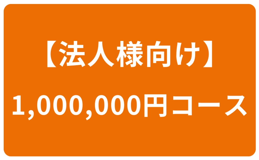 【法人向け】1,000,000円コース