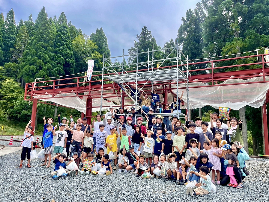 【駅舎建設 vol.2】駅舎立て方（建前）実施＆建前祝い餅まき大盛況！！！