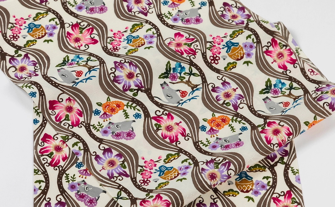 【受注生産】琉球びんがた六通帯　工房名：琉球びんがた工房ちゅらり