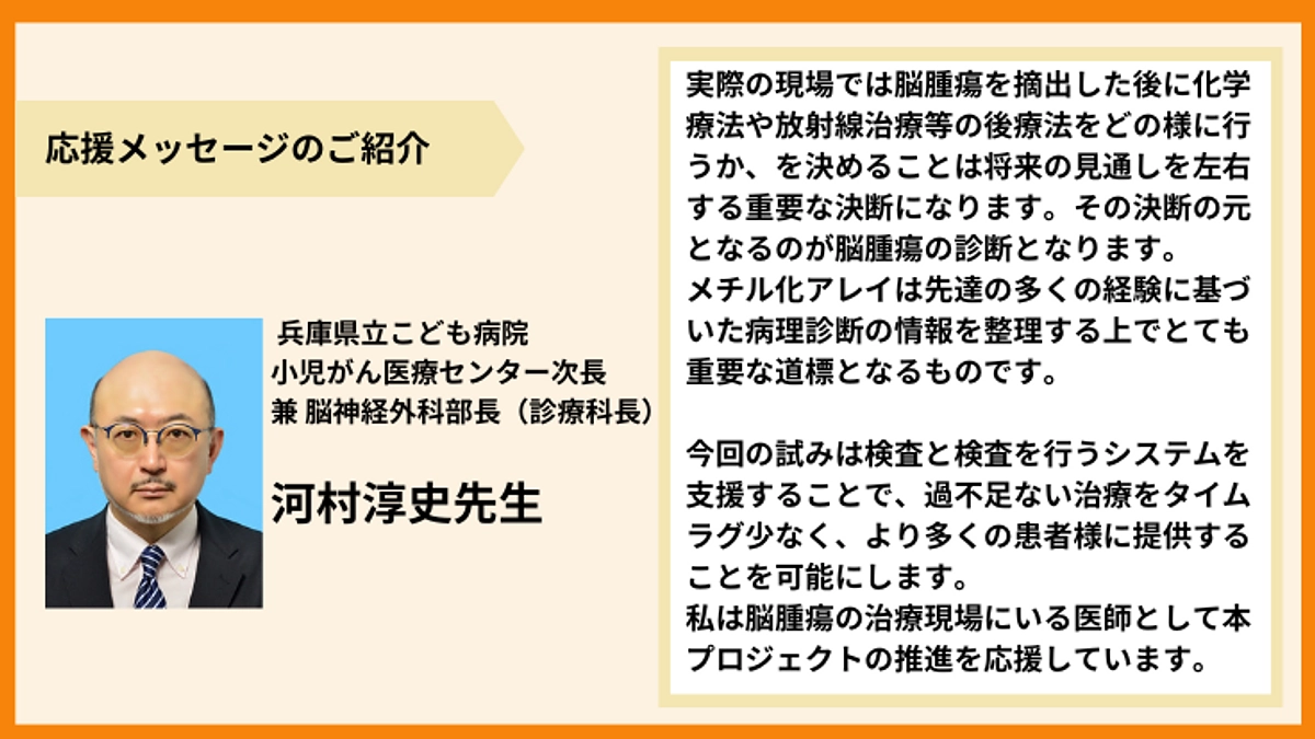 【応援メッセージのご紹介】河村淳史先生より