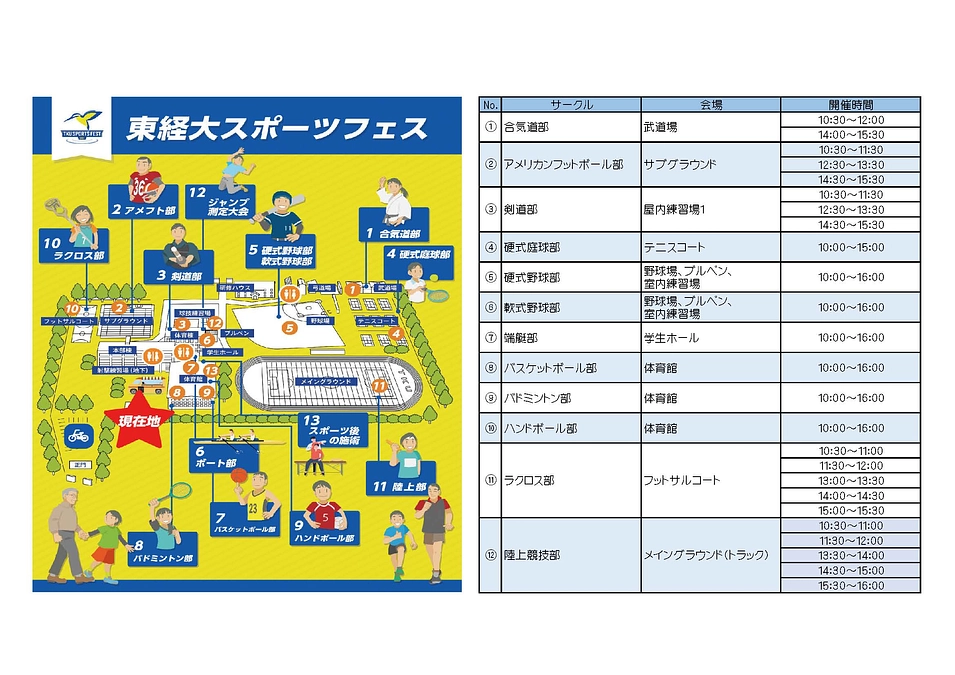 当日スケジュール確定！！