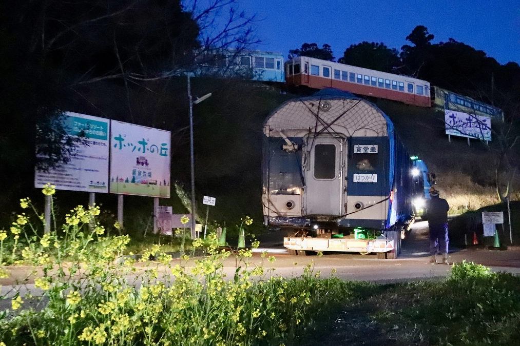 【サシ５８１－３１電車食堂車がポッポの丘に到着しました！】