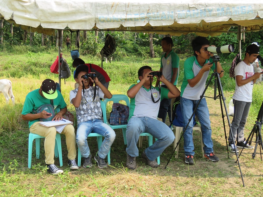 フィリピンでのサシバの密猟防止活動（サンチェスミラ）