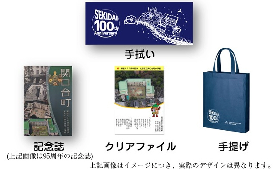 30,000円 【返礼品:手拭い、100周年記念誌、クリアファイル、手提げ】